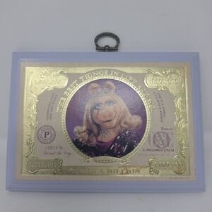 Vintage Hallmark Miss Piggy Plaque One In A Million